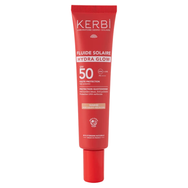 Kerbi fluide solaire visage hydra glow spf 50 - Rituel Éclat